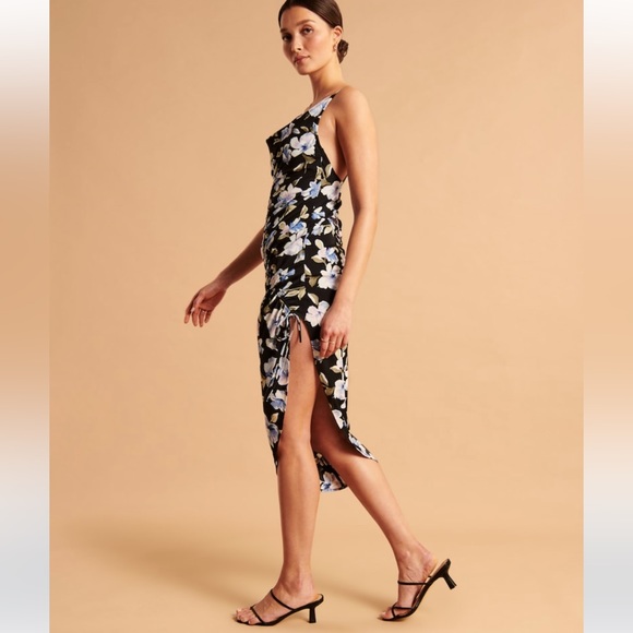 Abercrombie Cinched Asymmetrical Dress - Small - NWT - Picture 4 of 5